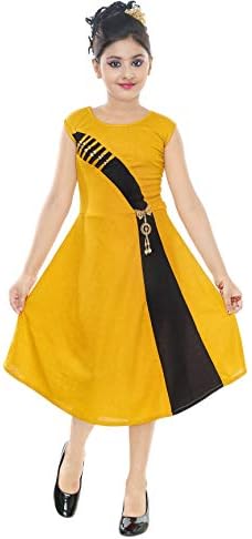 Avistar Girls Cotton Blended Frock Dress