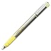 Zebra Pen H-301 Stainless Steel Highlighter with Extra Refill, Chisel Tip, Yellow Ink, 1-Pack