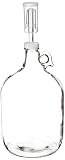 Home Brew Ohio Glass Wine Fermenter Includes Airlock, 1 gallon Capacity