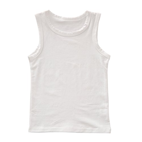 benetia Boys Tank Top Undershirts Toddler Baby Cami Cotton White Black Gray 3-Pack