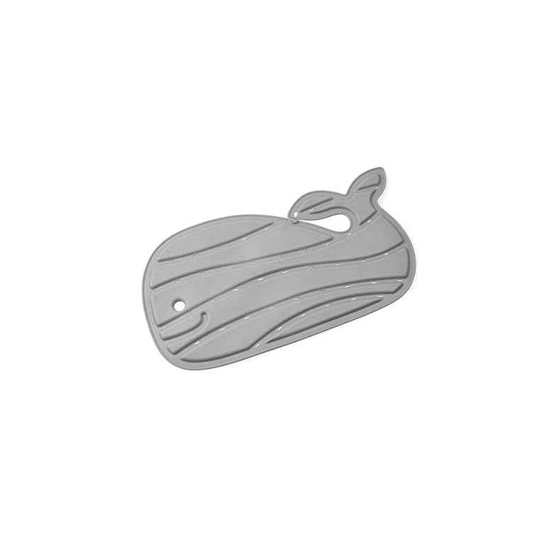 Skip Hop Non-Slip Baby Bath Mat, Moby, Grey