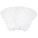 Kushies 10 Pack Washable Diaper Liners, White