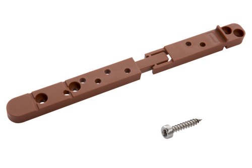 wolfcraft Verbinder-Set für erste und letzte Terrassendiele I 6973000 I Für einen sauberen Terrassenabschluss