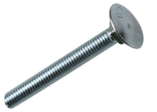 Duratool D02013 Stainless Steel Coach Bolt, M8 x 90mm, Pack of 10