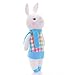 Me Too Tiramitu Plush Bunny Dolls Stuffed Rabbit Toys Easter Gifts Decorations 12 inches (Blue Grid Dress