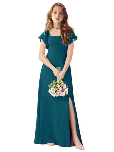 TAISHAN Junior Bridesmaid Dress for Wedding Ruffle