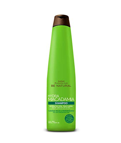 Placenta Life Be Natural Hydra Macadamia Shampoo- Deep Moisturizing Shampoo for Dry and Damaged Hair- 350 ml/ 11.83 fl.oz.(Hydra Macadamia Shampoo)