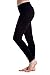 Womens Cotton Spandex Leggings by In Touch in Black, Large
