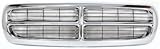 Evan-Fischer EVA17772011889 Grille Assembly Grill Chrome Plastic shell and Black insert
