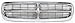 Evan-Fischer EVA17772011889 Grille Assembly Grill Chrome Plastic shell and Black insert