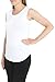 Rekucci Women's Soft Jersey Knit Sleeveless Tank Top (S-XXL) (Medium,White)