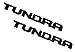Matte Black Tundra Door Emblem Sticker Badges For 2013-2018 SR5 1974 TRD PRO, 2 Pack