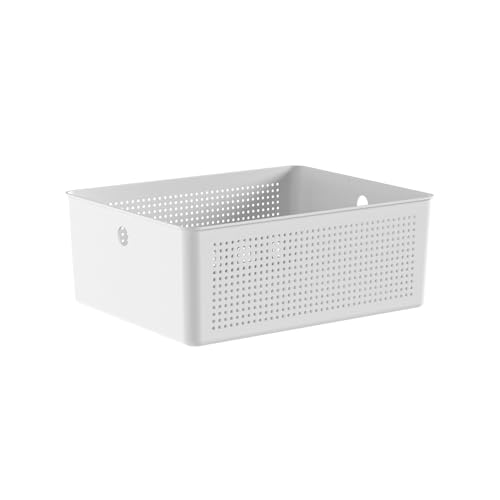 Ou Cesto Organizador Multiuso Branco Linha Flow