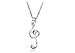 Womens Love Musical Note Pendant Necklace