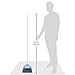 Amazon Basics Dustpan Broom Set with Easy Assembly and Long Handle, Blue and White