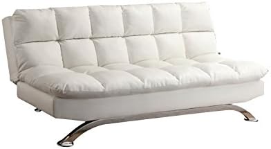 Amazon Com Furniture Of America Preston Tufted Faux Leather