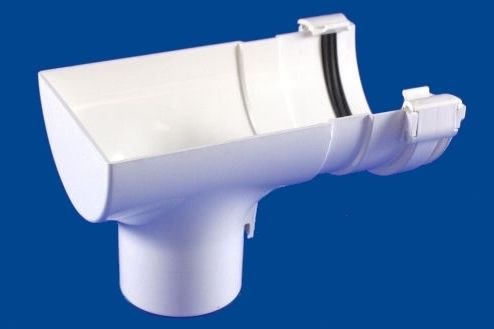 Polypipe (ex-Geberit) 110mm Terrain Crescent 2157.4.25BR Stop End Outlet Brown