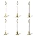 Brass Plated Candle Lamp with On/Off Sensor - Pack of 6