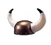 Jacobson Hat Company Men's Viking Helmet with Horns, Gold, One Size