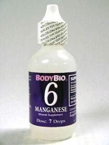 Body Bio E-Lyte 6 Manganese Trace Minerals 2 oz Body Bio E-Lyte 6 Manganese Trace Minerals 2 oz