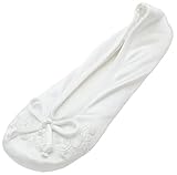 Isotoner Women's Embroidered Satin Ballerina Slipper