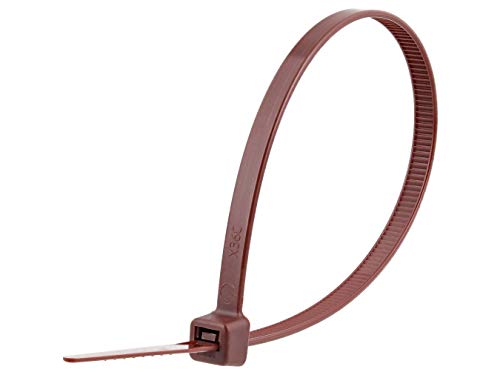 8 Inch Brown Standard Nylon Cable Tie 100pk