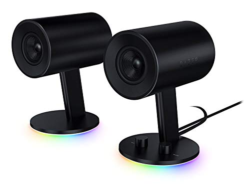 Razer - Nommo Chroma - Haut-Parleurs De Jeu 2.0 (Enceintes Avec 3 Pouces En Fibre De Verre Tissée Personnalisée & Chroma Rgb)