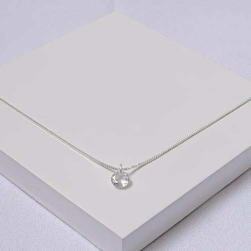 Colar Feminino Prata Ponto De Luz Presente 45cm Folheado