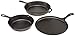 Lodge L6SPB41 Essential Skillet Set, 7-Piece, Black