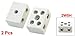 uxcell 2 Way 15A Ceramics Terminal Blocks High Temp Porcelain Ceramic Connectors 2pcs