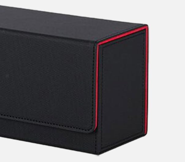 Guardz - Echelon Deck Box - XL Size for 400+ Sleeved Cards with magnetic lid & dividers - Compatible for your trading cards! (Anodic Red)