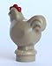 LEGO® City - 2 Chickens - White and Brown - Farm Animals