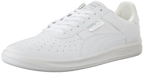 PUMA Men's G. Vilas L2 Sneaker,White/Metallic Silver,10 D US