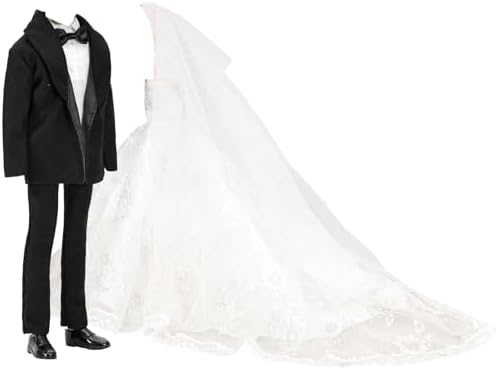 BARWA Princess Evening Party White Wedding Dress Ballgown Clothes