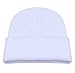 DIDKU White Beanie Winter Hat Mens White Slouchy Beanie Knitted Cap White
