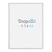 SnapeZo Certificate Frame 8.5x11 Inches, Silver 0.6 Inch Aluminum Profile, Front-Loading Snap Frame, Wall Mounting, Super-Slim Series