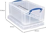 Really Useful Box 9 Litre Plastic Storage Clear 9CCB Brand view 12