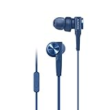 Sony Premium MDR-XB55AP In-Ear Extra Bass Headphones with Mic (Blue)