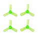 Crazepony 12pcs 1935 1.9 Inch 3-Blade Propeller Triblade Prop 1.5mm Mounting Hole Compatible with 1103 1104 1105 Motors for DIY Micro FPV Drone Quadcopter