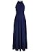 STYLEWORD Women's Summer 2025 Maxi Dress Floral Halter Neck Sexy Party Wedding Guest Long Formal Dress