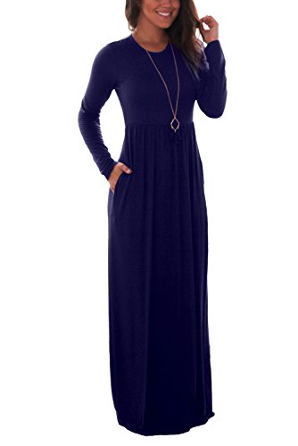 Dawnraid Women Casual 3 4 Sleeve Long Maxi Tunic Dress | Desertcart Samoa