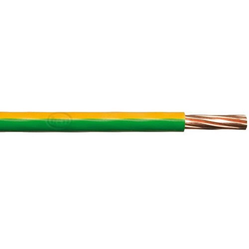 Merriway BH01514 Single Core Round Earth Cable, 6491X 2.5mm Yellow & Green, 10 Metres (33 feet) 2.5mm Underground 6491X, 2.5 mm