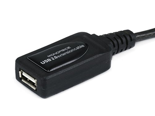 Monoprice 65ft 20M USB 2.0 A Male to A Female Active Extension  Repeater Cable Kinect and PS3 Move Compatible Extension 107533