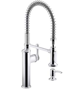 Kohler r10651-sd-cp Sous desplegable grifo de la cocina & # 44; Cromo
