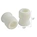 Wobe 10pcs Cake Decorating Coupler, Plastic Small Size Couplers Reusable Pastry Bag Couplers Pipe Tip for Icing Nozzles, Coupler Adaptor Piping Cake Flower Pastry Decoration Tool White Small Size