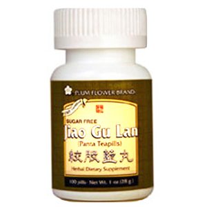 Jiao gu lan (panta teapills), 100 ct, plum flower