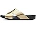 FitFlop Women's Aix Leather Slide Sandals Dress, Pale Gold, 8 M US