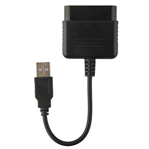 Foerteng Playstation 2 Controller to USB Adapter P2 to P3 Adapter Cable USBPS3 Universal Adapter Cable for Sony DualShock PS2 PS3 Controllers