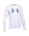 Under Armour Men's UA Antler Logo Long Sleeve T-Shirt Medium White