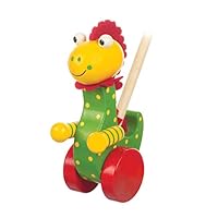 Orange Tree Toys Dinosaur Push Along,